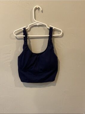 Navy Tank Crop Top - Brand Unspecified